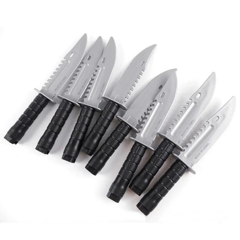 

5pcs Military Enthusiasts Gift CS Cosplay Prop Tactical Combat Knife Modeling Training Sheath Knife Model Toy Sword