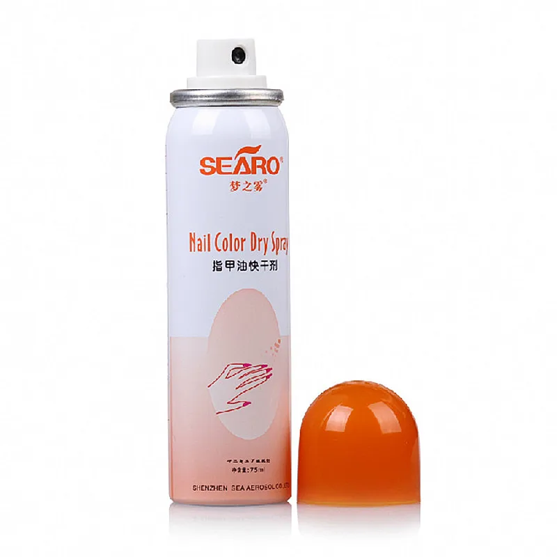 2Pcs Pro Brand Makeup Quick Dry Nail Dryer Spray 75 ML For Gel Nail