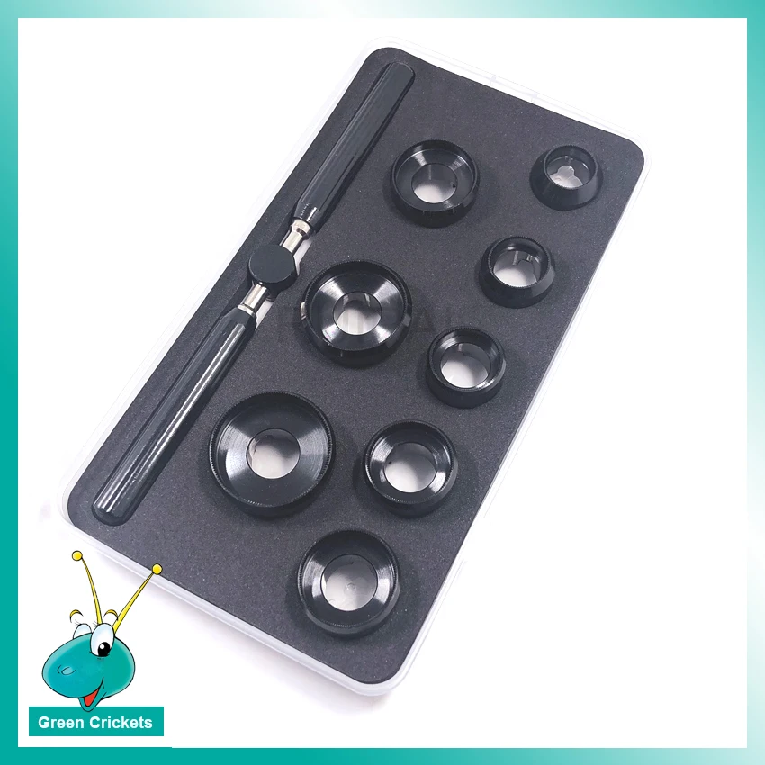 

8pcs/lot RP.5537-8 Watch Case Opener Dies set Assort Size Quality Watch Back Opener Tool for Rlx Repair Watch Tool