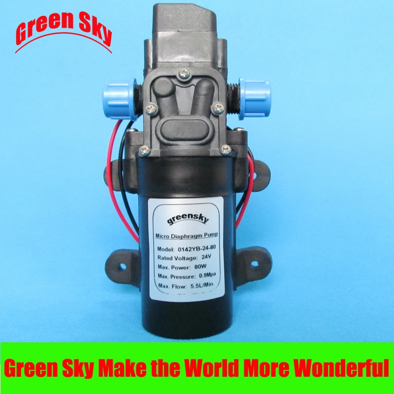 5.5L/Min 24V DC 80W high pressure electric sprayer pump ...