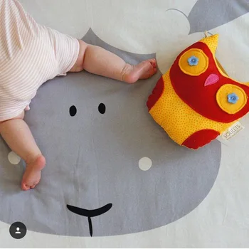 

Baby Play Creeping Mat Cartoon Animal Printed Blanket Kids Carpet Pad for Living Room Bedroom FPing