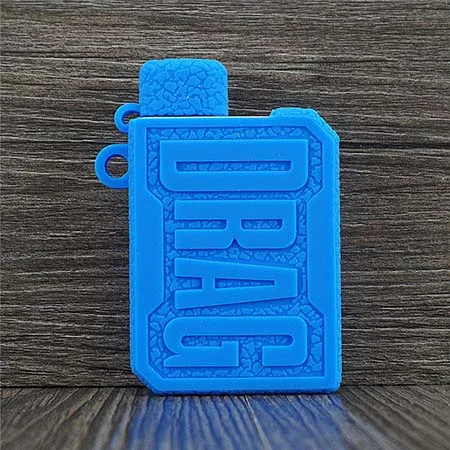 Texture Case for VooPoo Drag nano Protective Silicone Sleeve Cover Wrap fit vape VOOPOO Darg nano pod - Цвет: blue