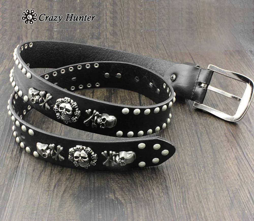 mens biker belts