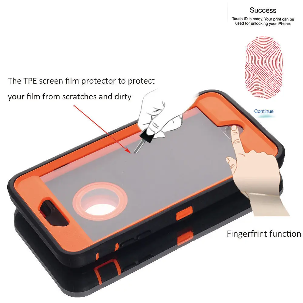 best iphone xr cases היברידי כבד Defender עמיד הלם מלא כיסוי מקרה כיסוי עבור iPhone 13 מיני 12 פרו מקסימום X XS XR 6 6s 7 8 בתוספת SE2020 11 Pro מקסימום iphone 11 cover