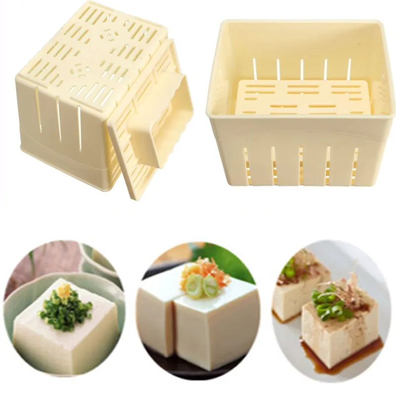 Tofu Press Set DIY Homemade Tofu Maker Soy Kit Plastic Mould + Press