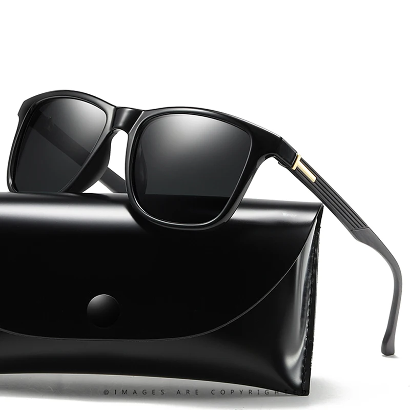 

Vintage Polarized Sunglasses For Men Plastic Oculos de sol Men's Fashion Square Driving Eyewear Travel Sun UV400