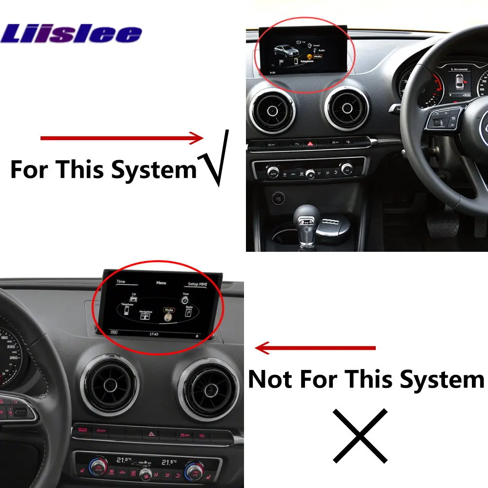 Liislee Original Screen Update System For Audi A4 2017~2018  Rear View Camera + Reversing Module  Decode Track Box 3