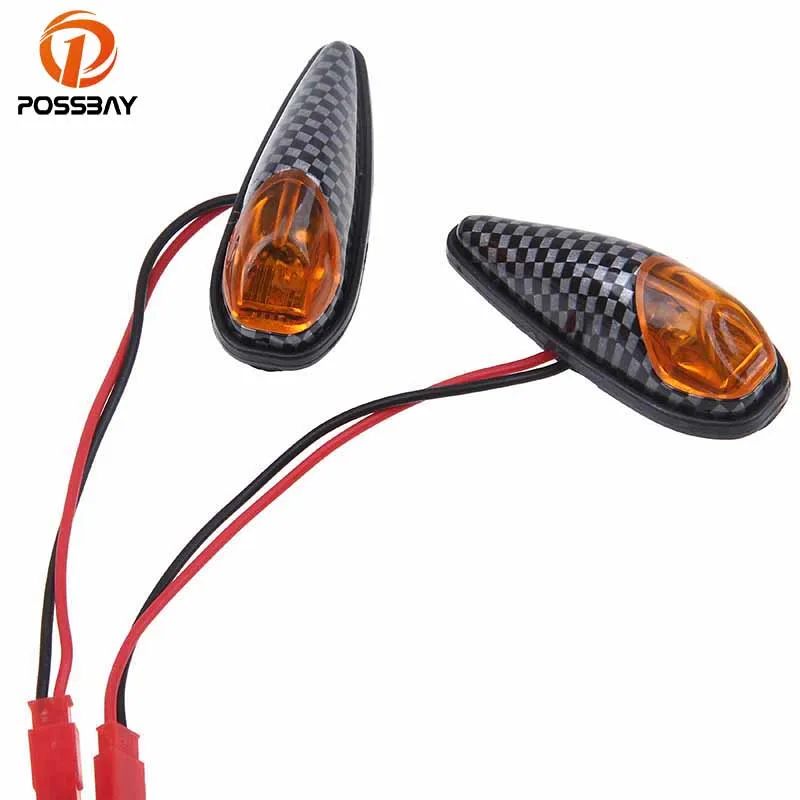 Buy POSSBAY Chrome Motorcycle LED Flasher Turn Signals