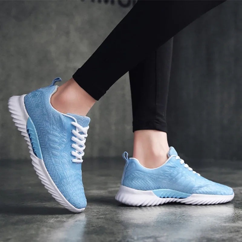 

5 Colors Lightweight Women Sneakers Breathable Mesh Flat Shoes Non Slip Plus Size Ladies Trainers Basket Tenis Zapatillas Mujer