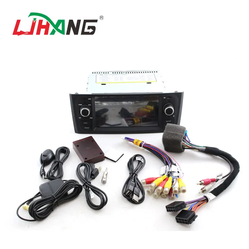 Best LJHANG 1 Din Android 9.0 Car Radio For Fiat Linea Grande Punto 2007-2012 GPS Navi WIFI Multimedia Player no DVD Autoaudio Stereo 3
