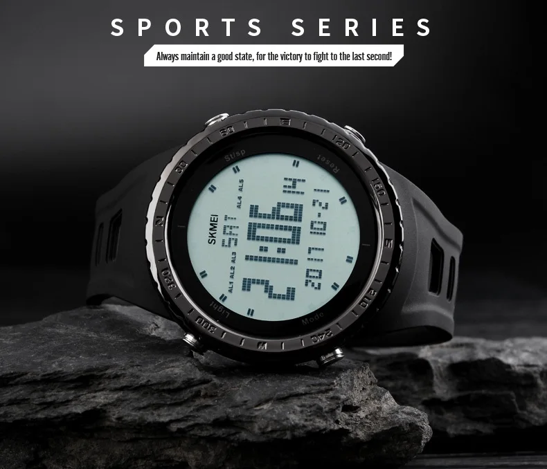 SKMEI Брендовые мужские спортивные часы 50 м водонепроницаемые цифровые светодиодные армейские часы мужские наружные электронные наручные часы Relogio Masculino