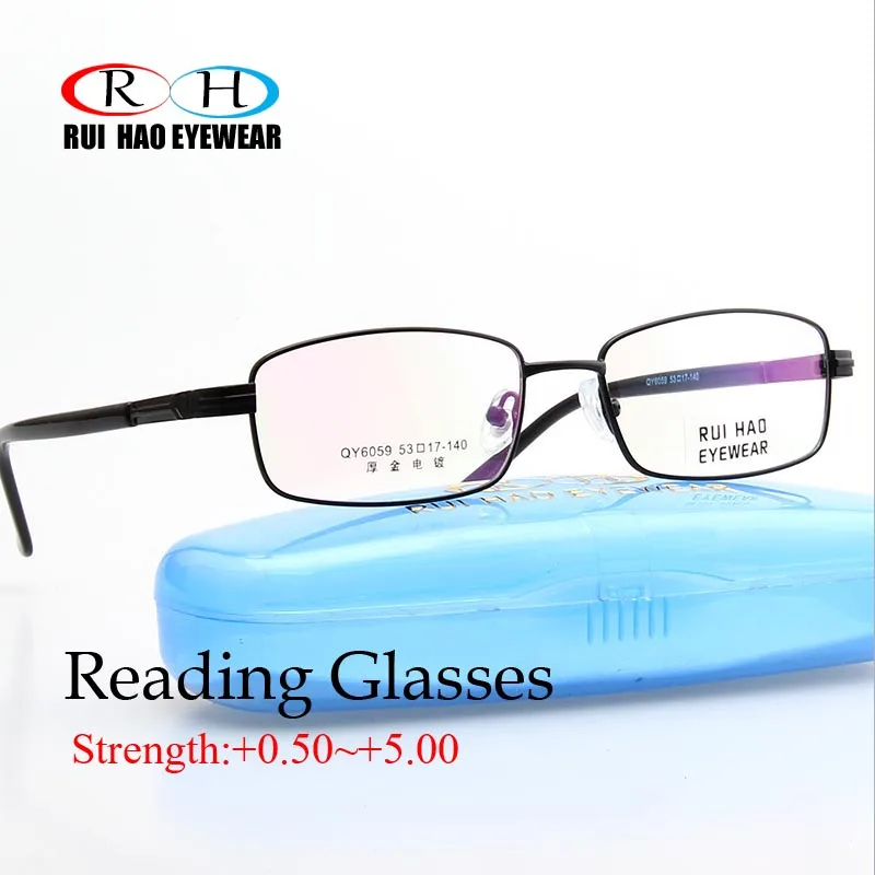 

RUI HAO EYEWEAR Reading Glasses Presbyopic Eyeglasses Read Spectacles Optical Prescription Full Rim Rectangle Glasses Frame