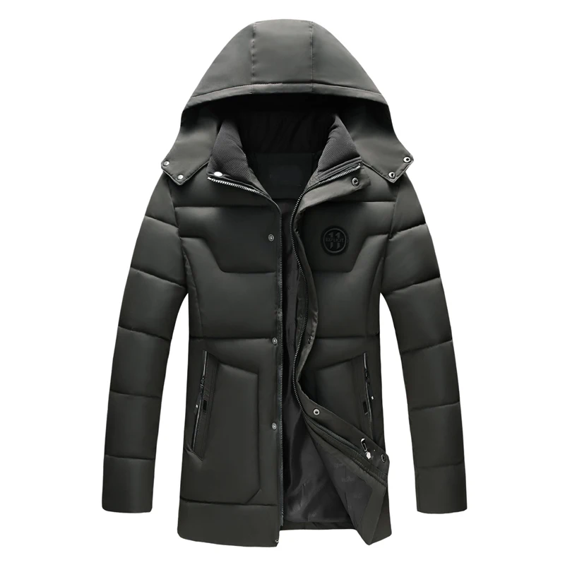 MIACAWOR Новинка-20 градусов теплые парки мужские зимние куртки с капюшоном Повседневная мужская верхняя одежда ветрозащитное пальто Jaqueta Masculina J499