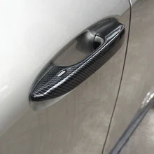 Модифицированная внешняя накладка на дверь под ручку двери запястья углеродного волокна шаблон автомобиля аксессуары для Lexus UX200 UX250h UX260h