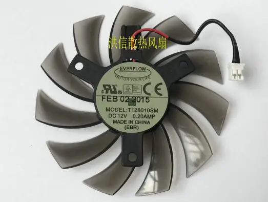 

GV-N560OC GTX670 GTX580 560ti T128010SM 12V 0.20A two-wire/three-wire graphics card fan