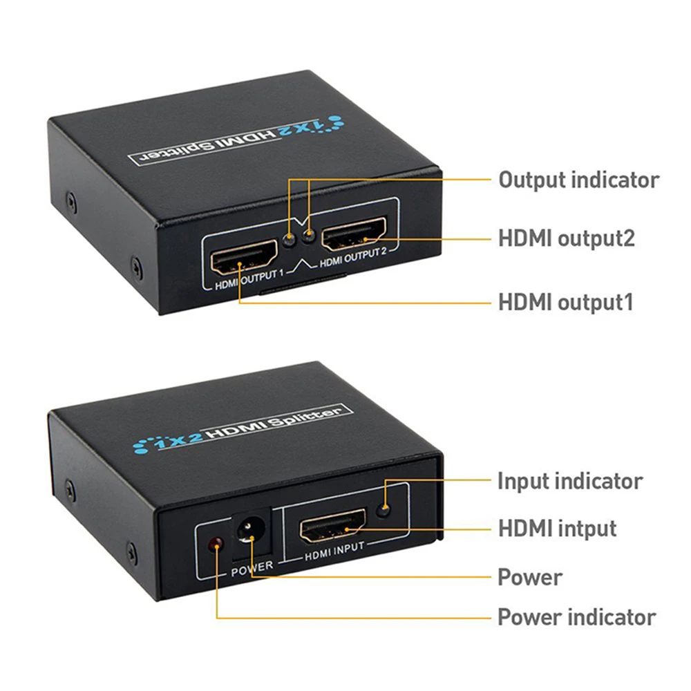 HDMI 1 в 2 Выход 1080p 4K 1x2 HDCP Стриппер 3D сплиттер усилитель мощности 4K HDMI разветвитель для HDTV DVD PS3 Xbox