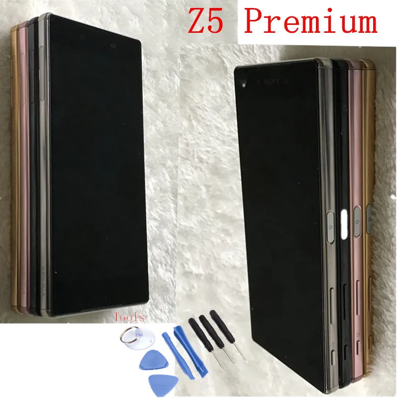 

100% Tested For Sony Xperia Z5 Premium E6853 E6883 E6833 LCD Display with Touch Screen Digitizer Assembly with Button Frame