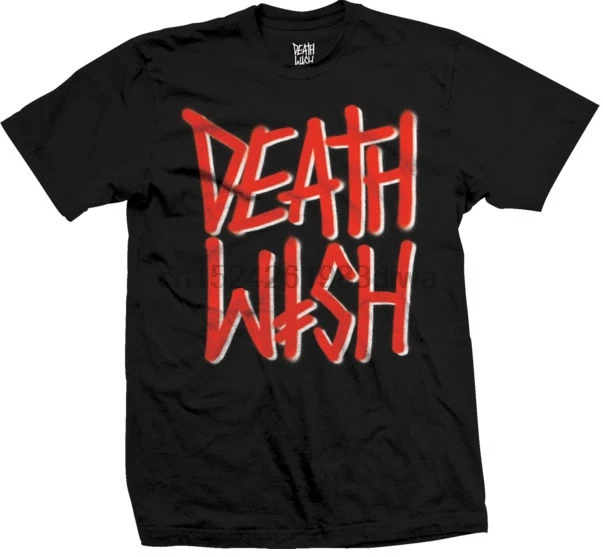 DEATHWISH SKATEBOARDS DEATHSTACK RED BLACK T-SHIRT S M L XL NEW - SKATE BAKER | Мужская одежда