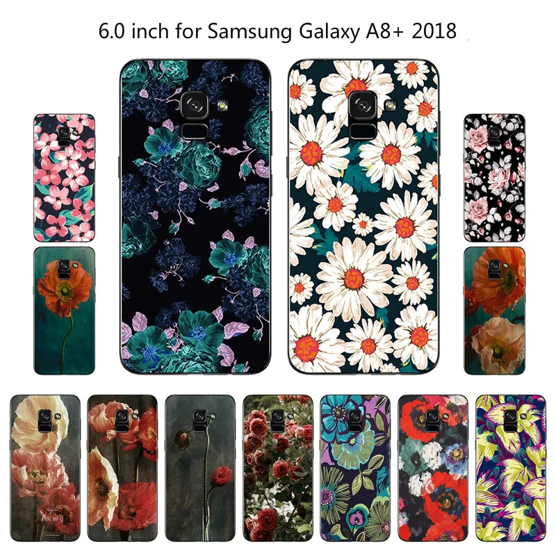 Мягкий силиконовый чехол для Samsung Galaxy A8 + Plus 2018 модные окрашенные чехлы из ТПУ A730F |