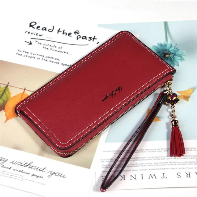 

Womens Clutch Faux Leather Wallet Long Card Holder Phone Bag Purse lady Handbags