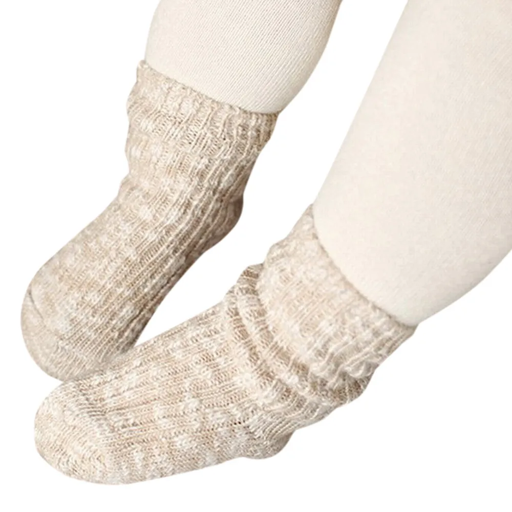 LONSANT Носки для маленьких мальчиков и девочек хлопковые мягкие однотонные носки для малышей нескользящие носки-тапочки для маленьких мальчиков и девочек