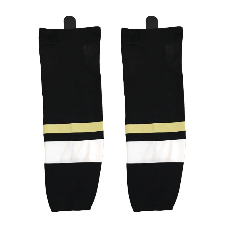 Prix pour COLDINDOOR 100% Polyester Pittsburgh Hockey Sur Glace Chaussettes Pas Cher Shin Gardes Prix pour COLDINDOOR 100% Polyester Pittsburgh Hockey Sur Glace Chaussettes Pas Cher Shin Gardes