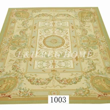 9'x12' Aubusson ковры шерстяные красный дизайн, французский ковер Обюссон, тканый ковер