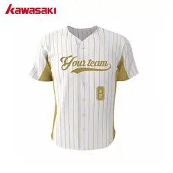 Kawasaki пользовательские полосы для мужчин и женщин бейсбольная рубашка Джерси хип-хоп стиль Молодежный коллаж Софтбол упражнения