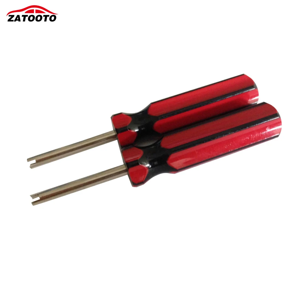 ZATOOTO  (50 pieces/lot ) Wholesale Car Motorcycle Screwdriver Valve Stem Core Remover Tire Repair Install Tool Car Accessories