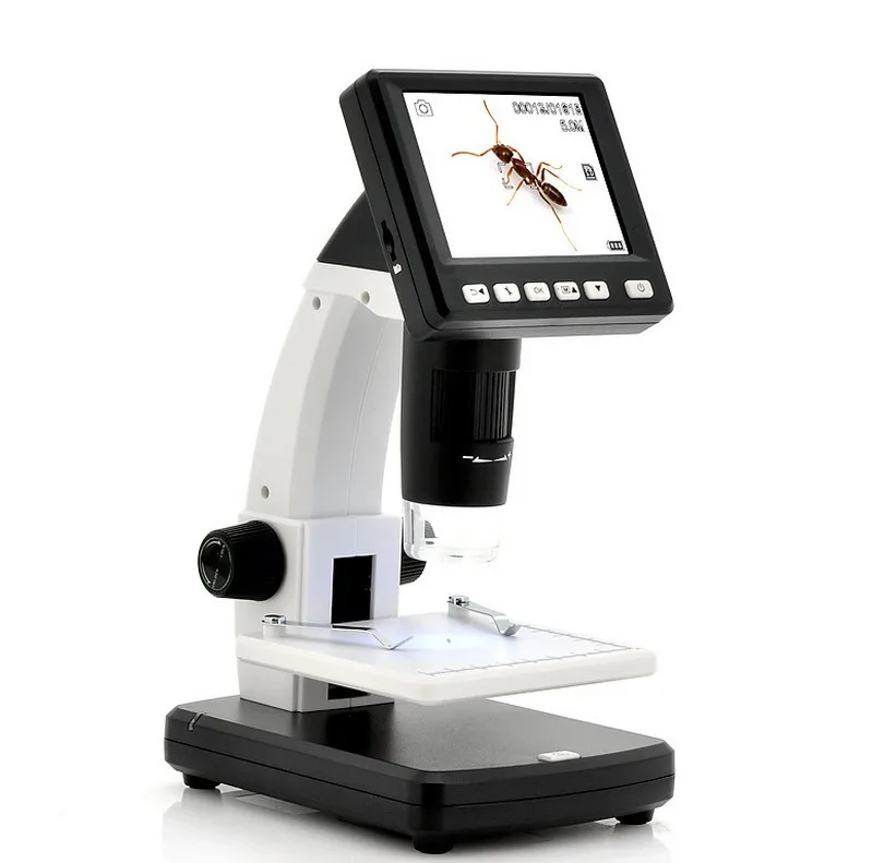 LCD Digital Microscope Desktop USB HD electron microscope with screen 3