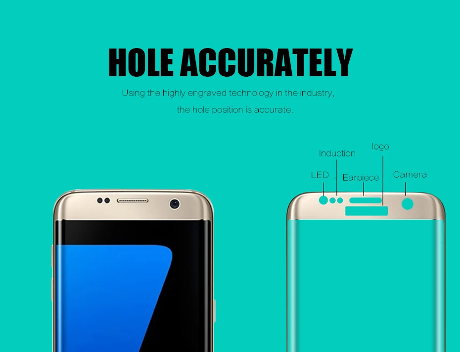 MOUSEMI Curved Protective Glass For Samsung S6 Edge Plus Full Cover Glass Screen Protectors For Samsung Galaxy S7 Edge Glass 3D  (2)