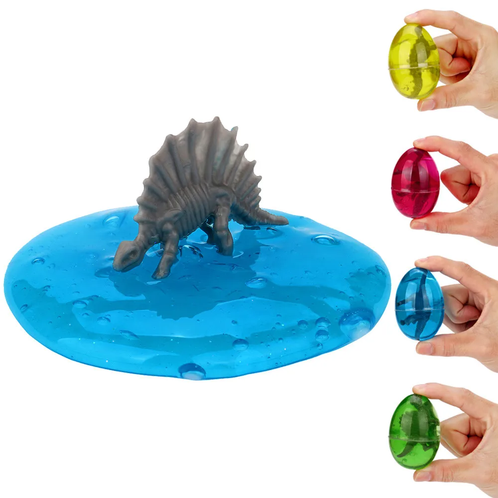 

Squish Squeeze Slime Fluffy Foam Dinosaur Eggs Soft Scented Transparent Slimes Toys Anti Stress Sludge Mud Toys For Kid FE01d