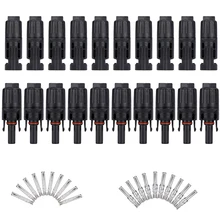 MayWah@ 10Pairs x TUV MC4 Connector male and female, MC4 Solar Panel Connector used for Solar Cable 2.5mm2 4mm2 6mm2