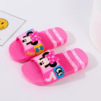 

Disney Summer Children Sandals Slippers frozen Princess Sofia Mickey Minnie Cartoon Pattern Non-Slip Soft Bottom Leisure Shoes