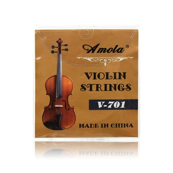 

Amola Violin Strings 4 pieces/SET E D G for 4/4 Common Size - V701 Violin Accessories Musical Instrument