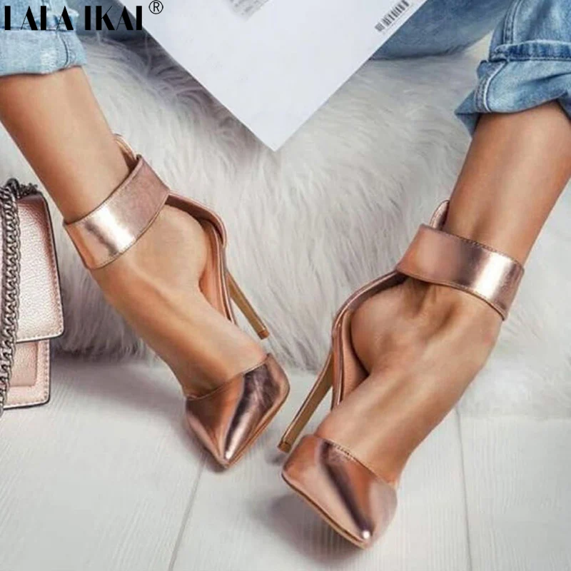 LALA IKAI Sandals Women High Heels Summer Thin Heel Pointed Toe Platform Shoes Sexy Ladies Sandals Party Sandalia XWC2264-45 LALA IKAI Sandals Women High Heels Summer Thin Heel Pointed Toe Platform Shoes Sexy Ladies Sandals Party Sandalia XWC2264-45