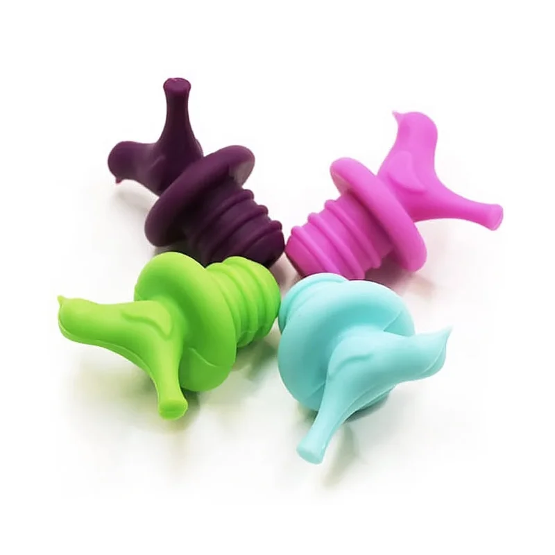 

1pc Four-color Silicone Bottle Caps Durable Wine Bottle Stopper Bar Accessories Home Bars Drink Liquor Preserver Bar Tools