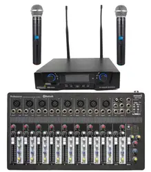 Staraudio PRO DJ этап КТВ 10 канал USB Bluetooth MP3 смеситель W/2ch UHF Беспроводной ИК MIC Системы SMX -10 00b