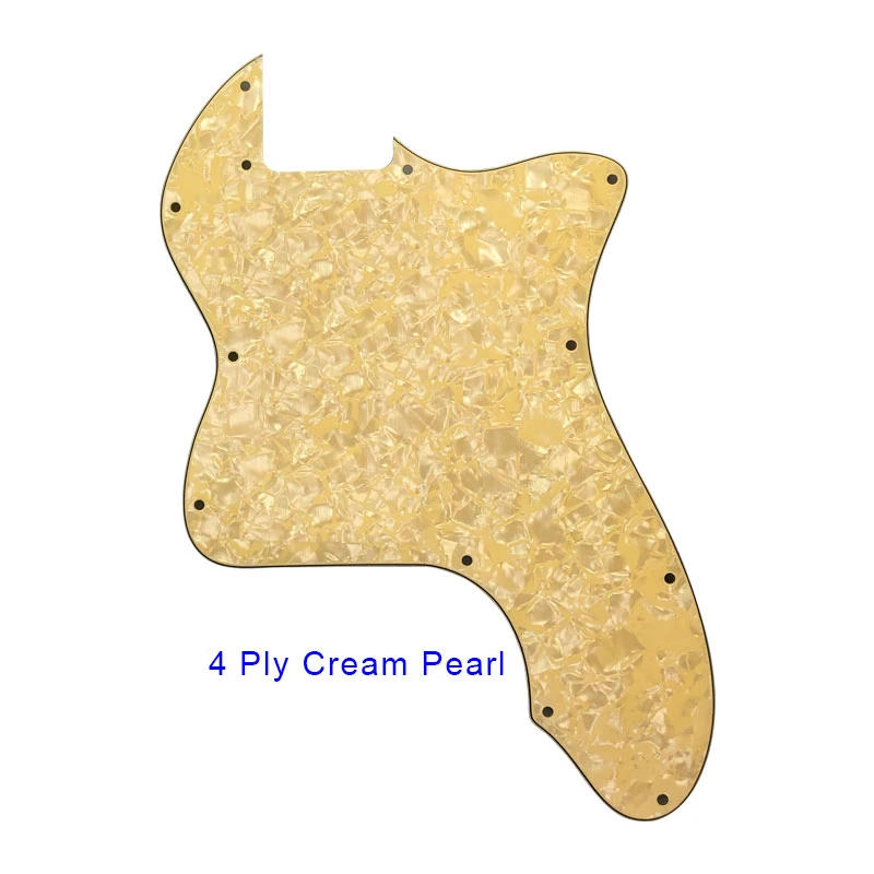 4 Ply Cream Pearl Pleroo гитарные части пустые накладки для Fender Classic 72' thinline Telecaster tele Guitar накладки для рукоделия - Цвет: 4 Ply Cream Pearl