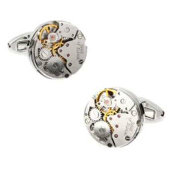 

Mens Wedding Cufflinks Novelty Rare Fancy Wacth Movement & Clean Cloth 171162