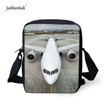 

Jackherelook 3D Fashion Aircraft Pattern Men's Bags Handbag Messenger Bags Mini Casual Tote Shoulder Bags for Children Men Bolsa