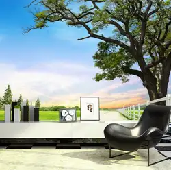 Обои 3d Настенный декор большой Фото Фреска пейзаж для ТВ освещённости Гостиная на заказ любой размер водонепроницаемый