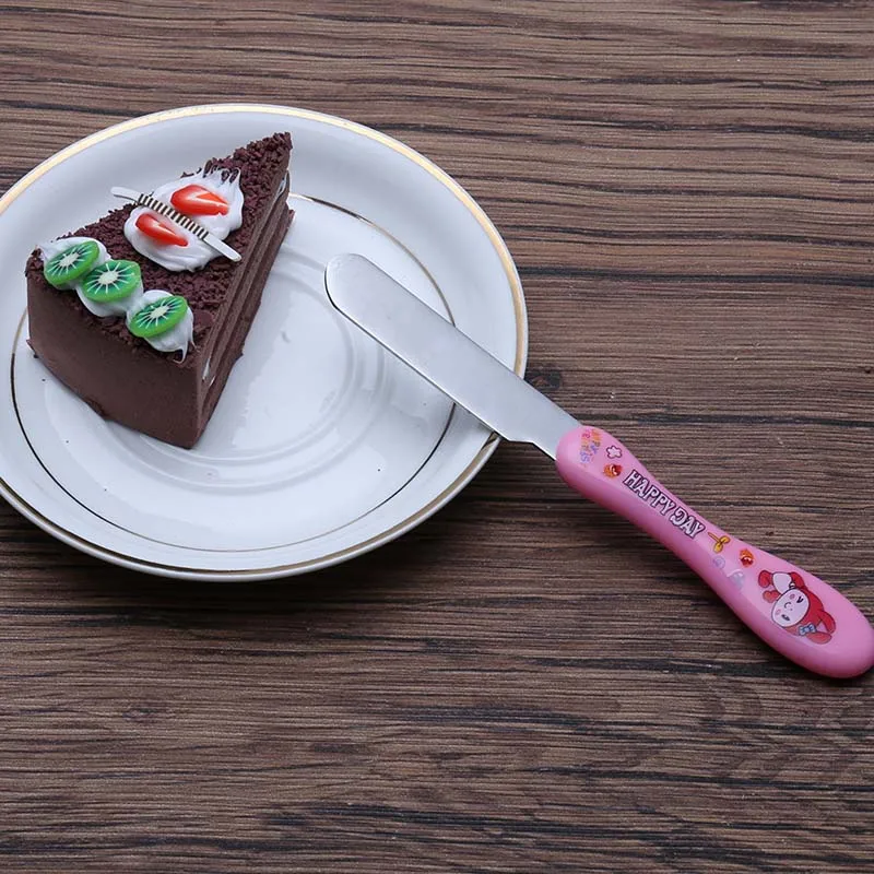 Baby Kids Feeding Spoon Fork Knife Set Stainless Steel 3Pcs/Set