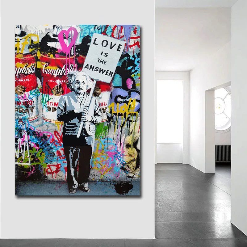 

Wall Decor Graffiti Art Canvas Painting Posters Prints Decorative Picture Cuadros Decoracion Salon Canvas Printing no frame