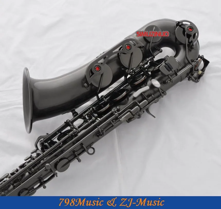 Профессиональный Атлас Черный никелированный C мелодия саксофон Sax High F#2 шеи
