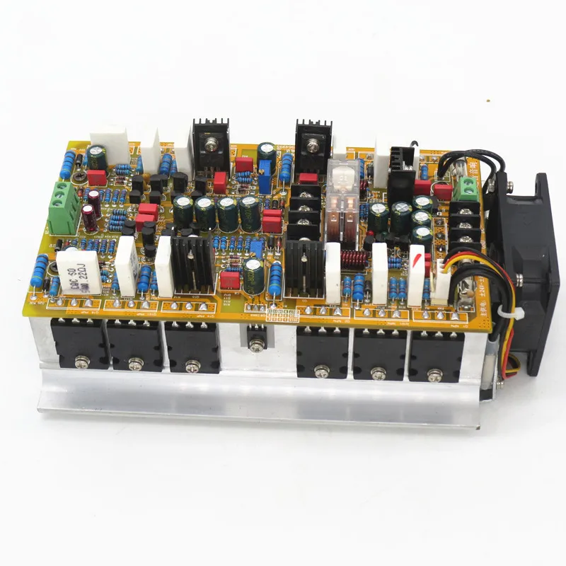 2. 0 channel stereo audio amplifier board 5200/1943 Power tube Symmetrical double differential Constant current 600W+600W