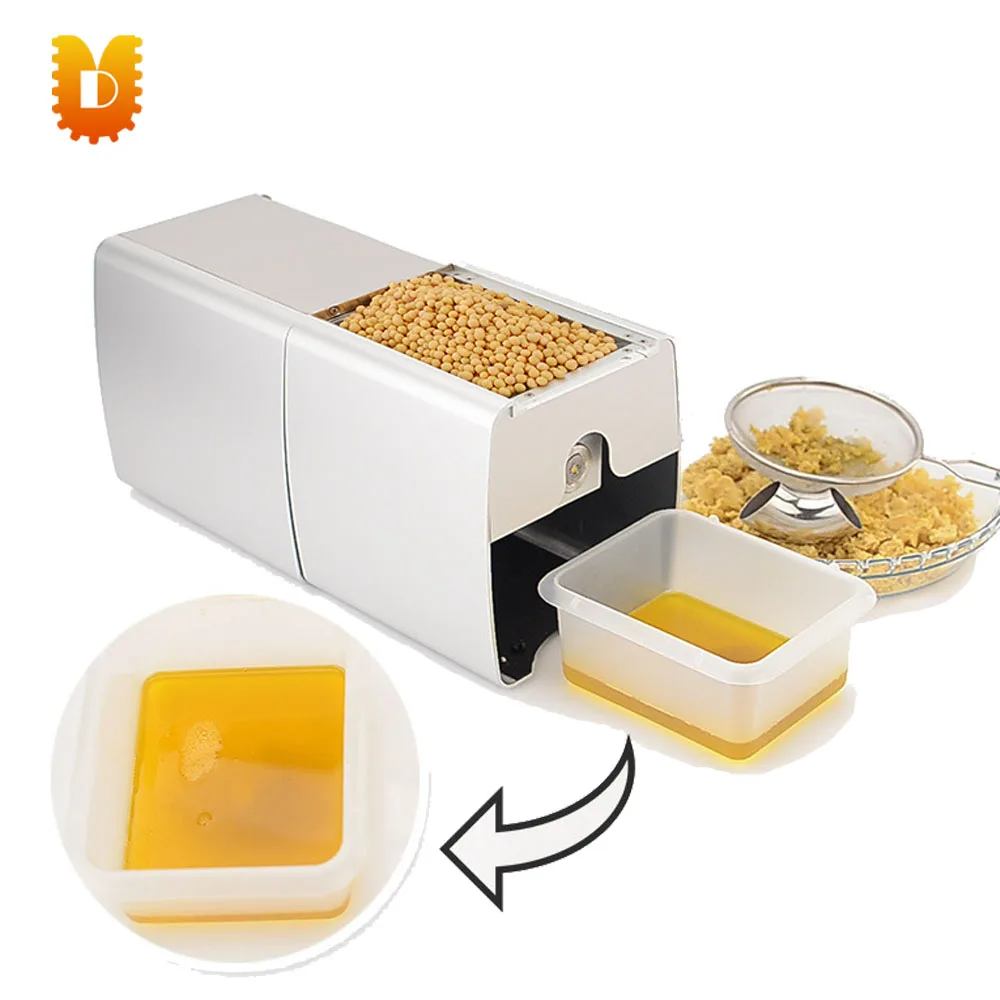 

Stainless steel mini oil press machine with oil output rate of 45-50%