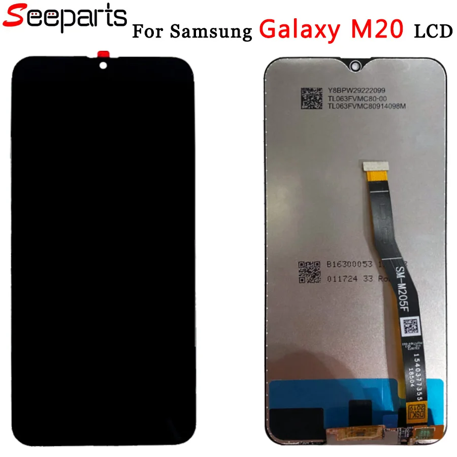 100% протестированный для samsung m20 дисплей кодирующий преобразователь сенсорного