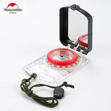 NatureHike световой компас с зеркалом светодиодный прочный Анти-шок стабильный водонепроницаемый походный альпинистский многофункциональный компас