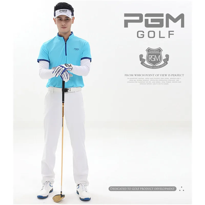 PGM штаны для гольфа мужская полиэфирная суконная ткань полная длина водонепроницаемые брюки 7 цветов XXS-XXXL толщина умеренная
